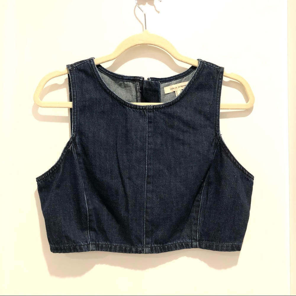 Denim Crop Tank
